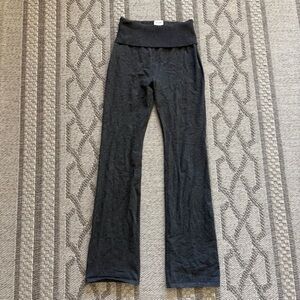 Artizia Cozy Fold-Over Waist Knit Pants